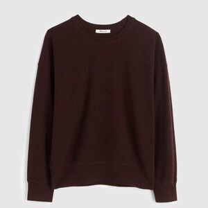 Madewell Merino Wool Pullover Sweater in Chocolate